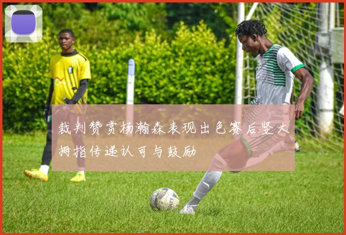 裁判赞赏杨瀚森表现出色赛后竖大拇指传递认可与鼓励